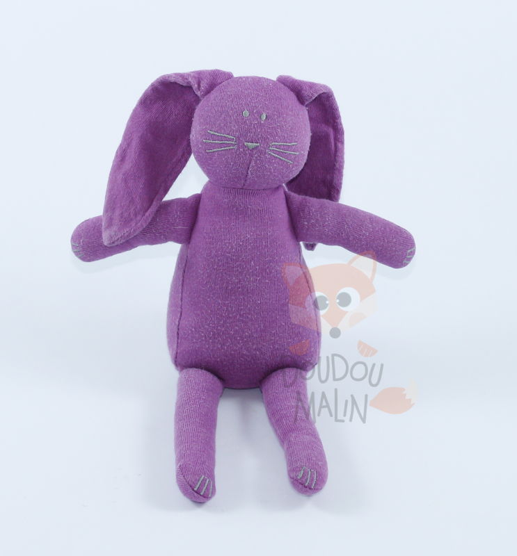  baby comforter purple rabbit 